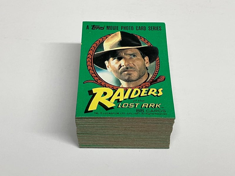 SCORE 1981 Topps INDIANA JONES Raiders of the Lost Ark Trading Card Complete Set (1-88) - Image 1